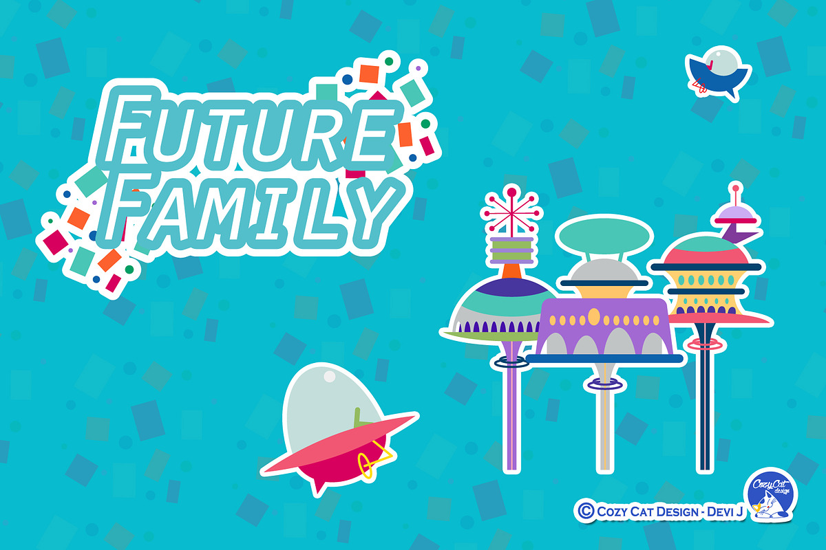 Future Family Clip Art, a Person Illustration by Cozy Cat Design (Photo 2 of 3)