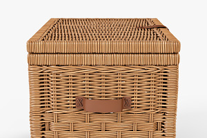 Wicker Storage Trunk 05 Toasted Oat