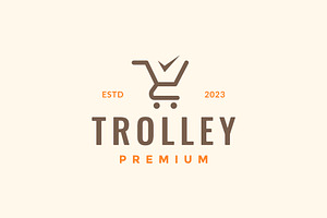 trolley buying bucket logo, a Branding & Logo Template by devastd