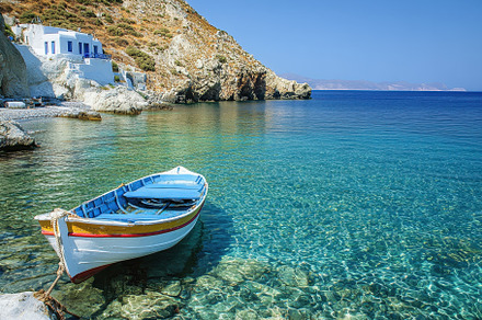 Explore the tranquil waters of Milos, a Photo by Iftikhar Alam