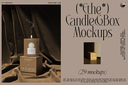 ETHE - Box&Candle mockups, a Packaging Mockup by Creatoom (Thumbnail 1 of 15)