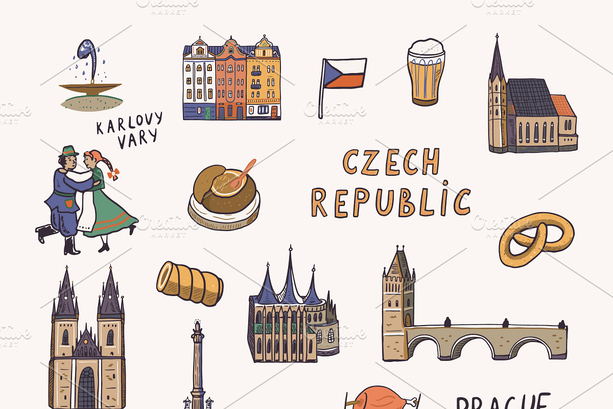 Czech Republic Map, an Illustration by GooseFrol (Photo 4 of 9)