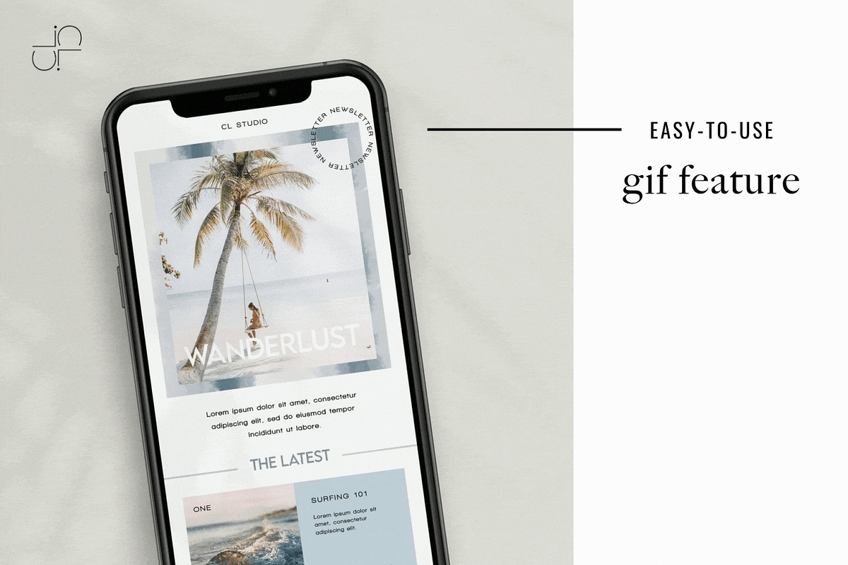 Tie Dye Newsletter Template Canva/PS, an Email Template by Chloe Leonard Studio (Photo 4 of 7)