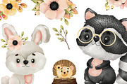 SALE! Woodland Animals Clipart, an Animal Illustration by Natalya_Mona_Art (Thumbnail 3 of 6)