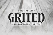 Griten - Horror Gothic Typeface, a Serif Font by Drizy (Thumbnail 1 of 10)