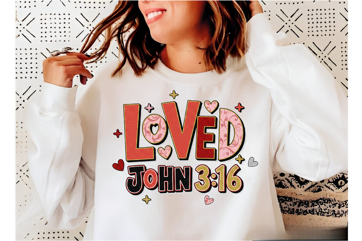 Loved John 316 Png, Bible Valentine, an Illustration by Designking (Photo 3 of 6)