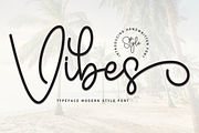 Vibes | Script Font, a Handwritten Font by Scratchones (Thumbnail 1 of 9)