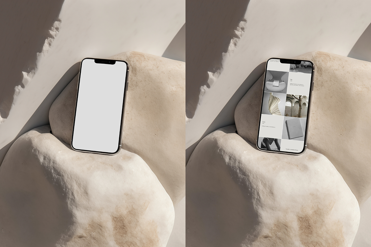 Minimalist iPhone Mockup | Neutral, an iPhone Mockup by The Ethical Agency (Photo 3 of 3)