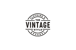 Vintage Retro Label Badge Stamp Logo