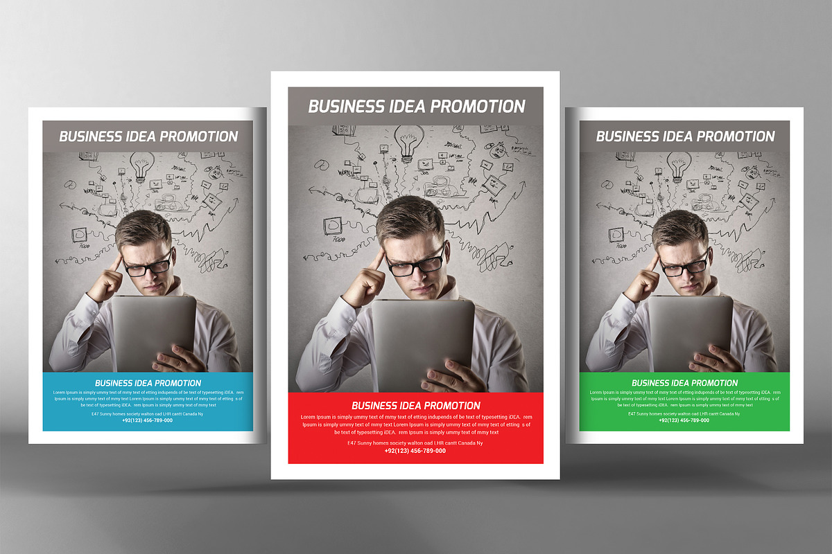 Business Promotion Flyer, a Flyer Template by graphicforest