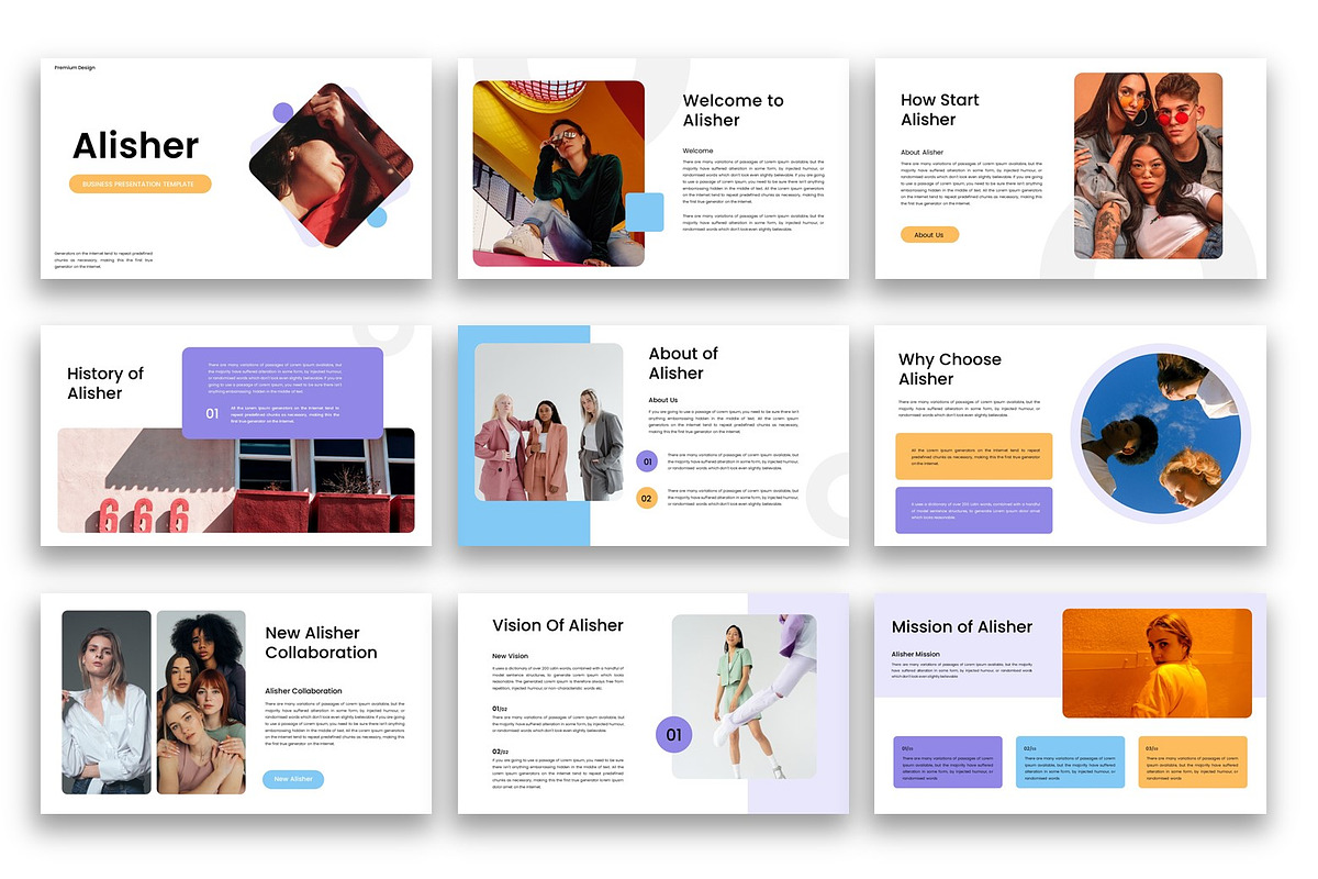 Alisher – Business PowerPoint, a Presentation Template by kreatifreya (Photo 2 of 5)