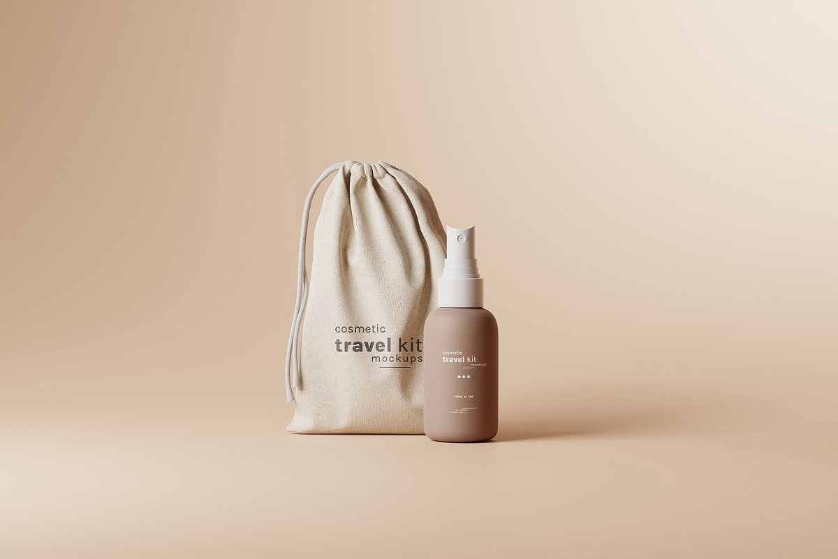 Cosmetic Travel Kit Mockups, a Packaging Mockup by pmvch (Photo 44 of 53)