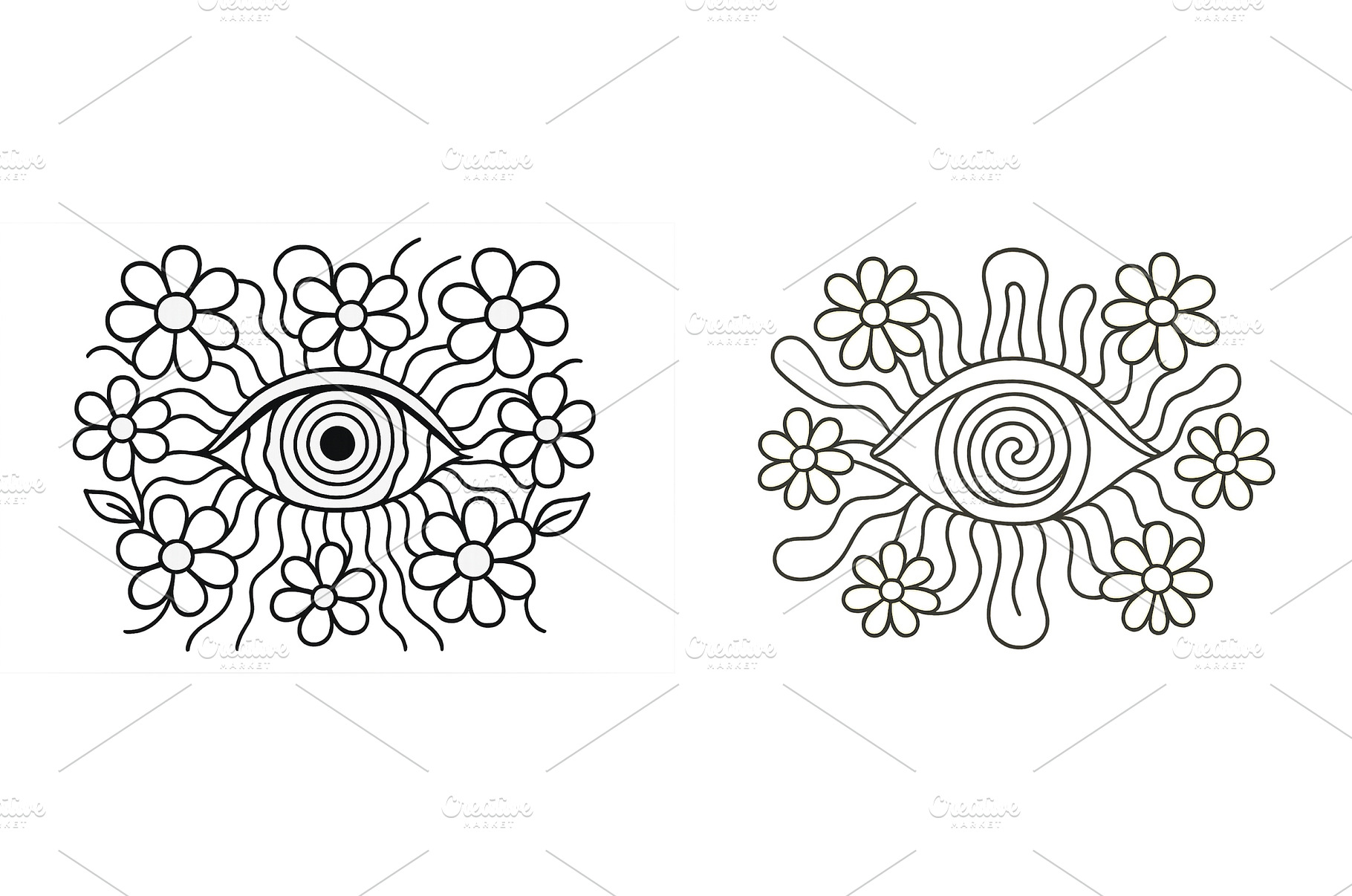 Artistic representation of eyes, a Nature Photo by ZinetroN