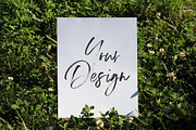 Poster Mockup on Grass, an Advertising Mockup by pixelcolours 2 (Thumbnail 1 of 2)