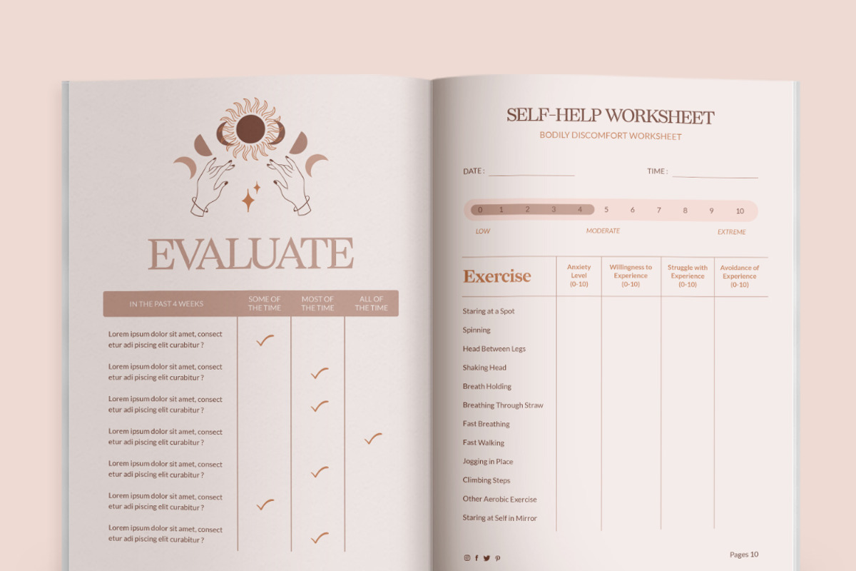 Wellness Workbook Creator | CANVA PS, a Magazine Template by Eviory (Photo 31 of 45)