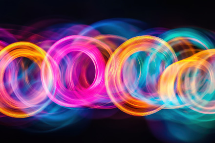 Vibrant Light Trails Create Circular, a Photo by Tanuart