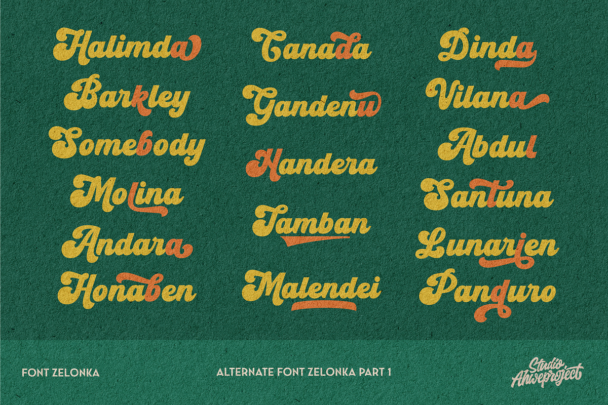 Zelonka, a Script Font by ahweproject (Photo 19 of 21)