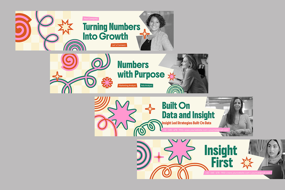 Creative Colorful Linkedin Banner, a Social Media Template by Neermana (Photo 2 of 4)