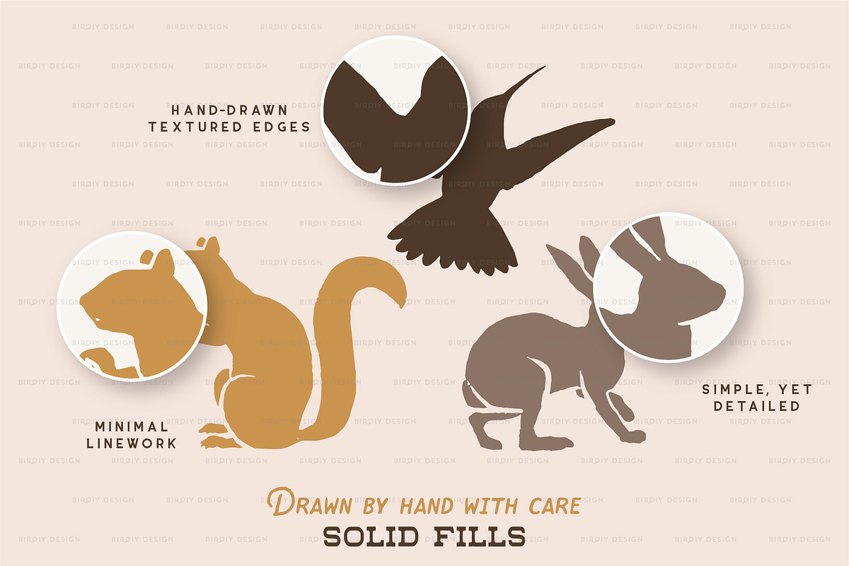 Forest Animal Icons Hand Drawn Set, an Icon by BirDIY Design (Photo 5 of 5)