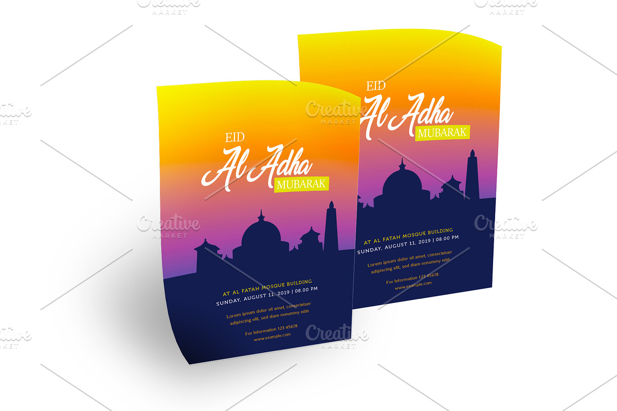 Eid Mubarak Al Adha Flyer Vol 4, a Flyer Template by bungamustia (Photo 2 of 4)
