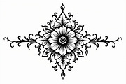 Floral Circle Decorative Art, an Illustration by yasushie (Thumbnail 5 of 9)