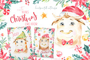 26in1 BUNDLE Watercolor Animal, an Animal Illustration by Catherine Wheel (Thumbnail 16 of 27)