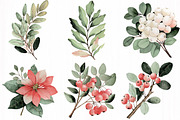 Poinsettia Festive Watercolor Floral, an Illustration by DreamCafeArt (Thumbnail 4 of 7)