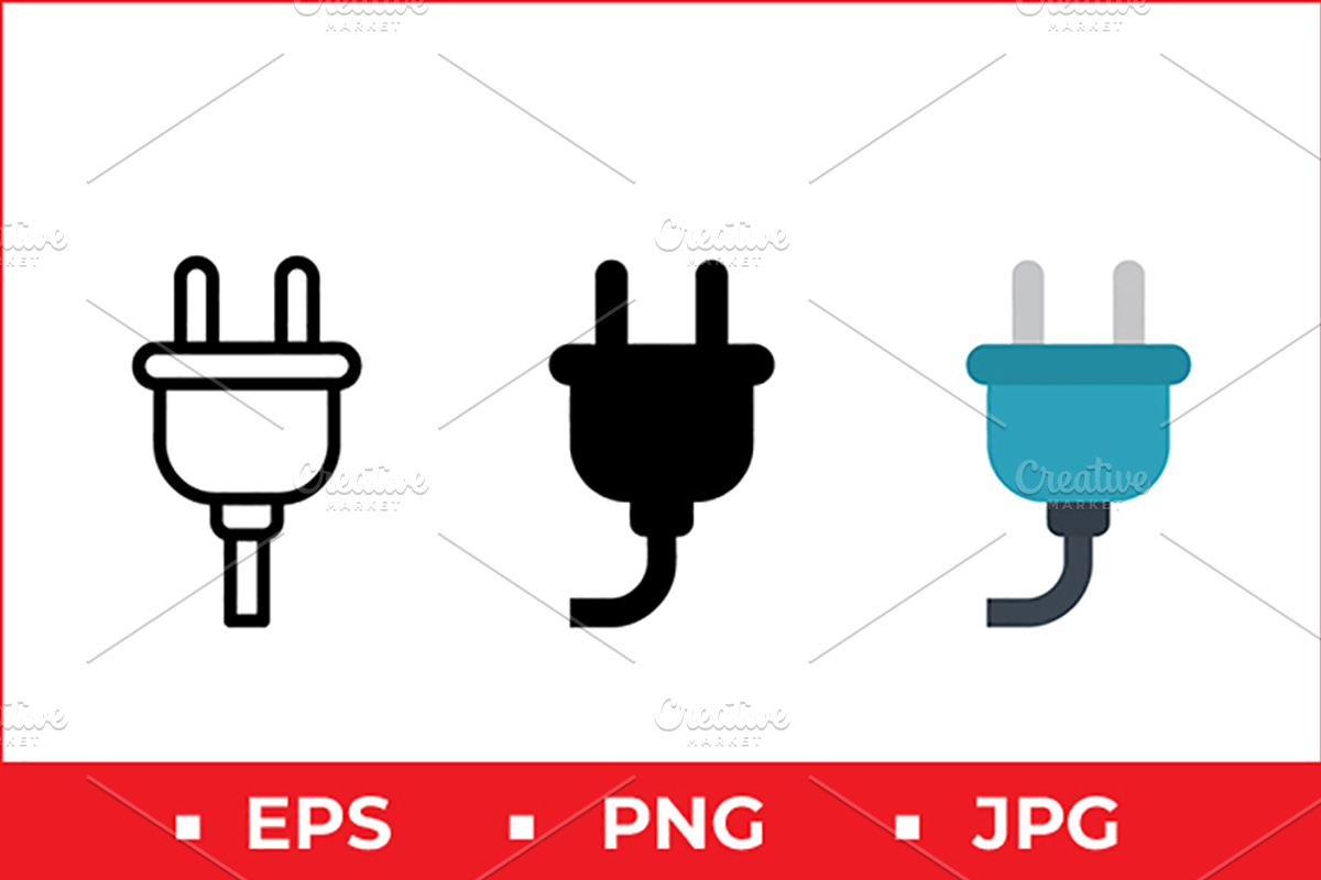 Electric Plug Vector Design, a Solid Icon by Artonix (Photo 1 of 2)