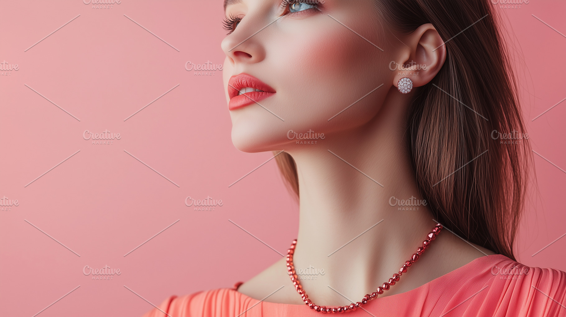 Fashionable woman pose with jewelry, a Photo by MistyDay