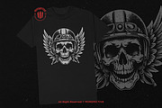 10 Bundle Dark Art Skull Head Biker, an Illustration by Morspective (Thumbnail 2 of 7)