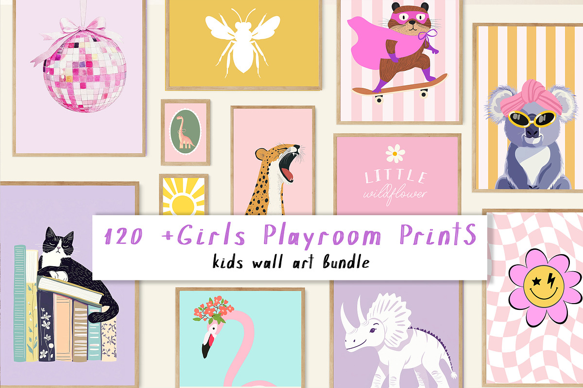 Nursry Wall Art Prints Bundle, a Decorative Illustration by Artemsky (Photo 7 of 10)