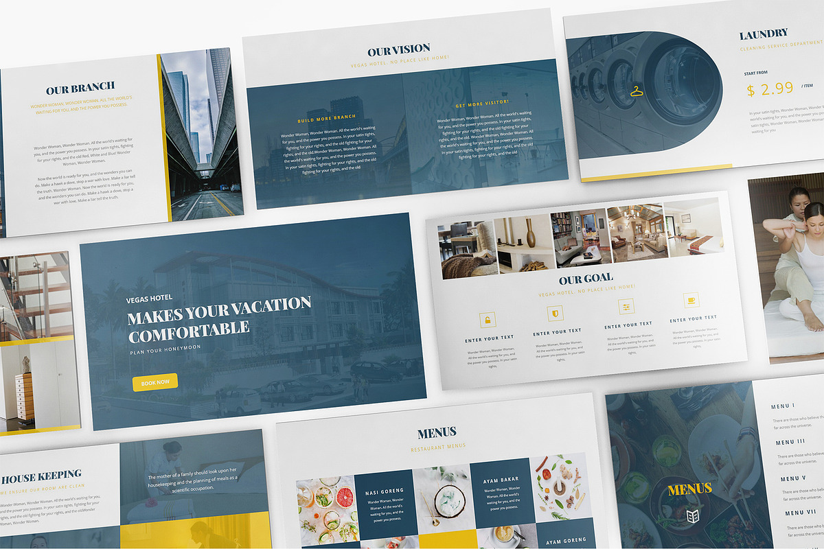Hotel Vegas Google Slides Template, a Presentation Template by Incools Stokie (Photo 1 of 10)