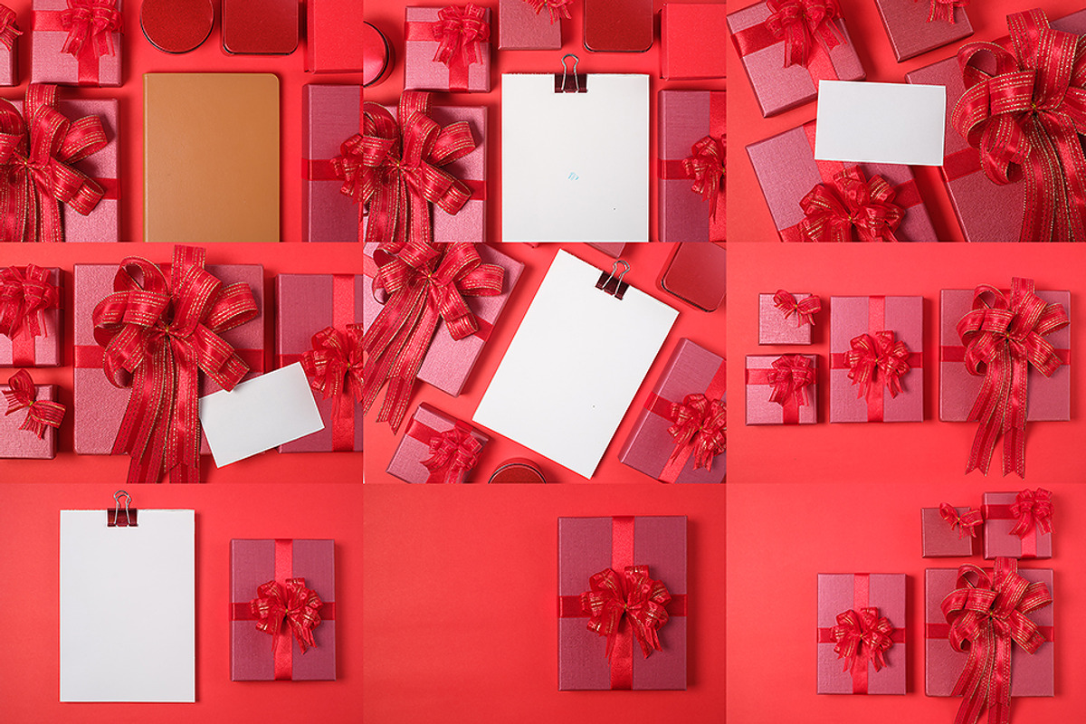 40 Red Gift Box Stock Image, a Books & Magazine Mockup by FWStudio (Photo 7 of 7)