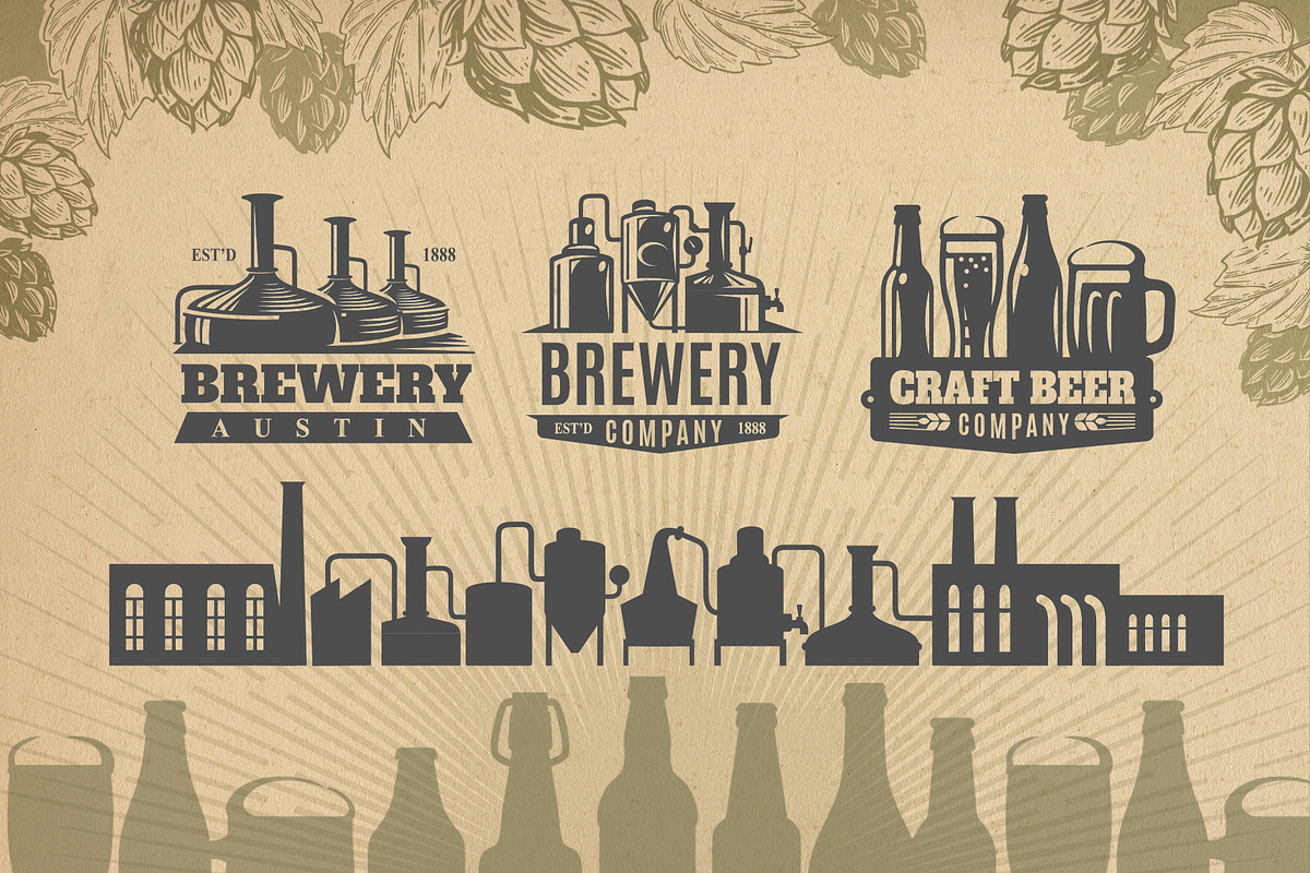 Vintage brewery. Alcohol production., a Food Illustration by bioraven (Photo 9 of 15)
