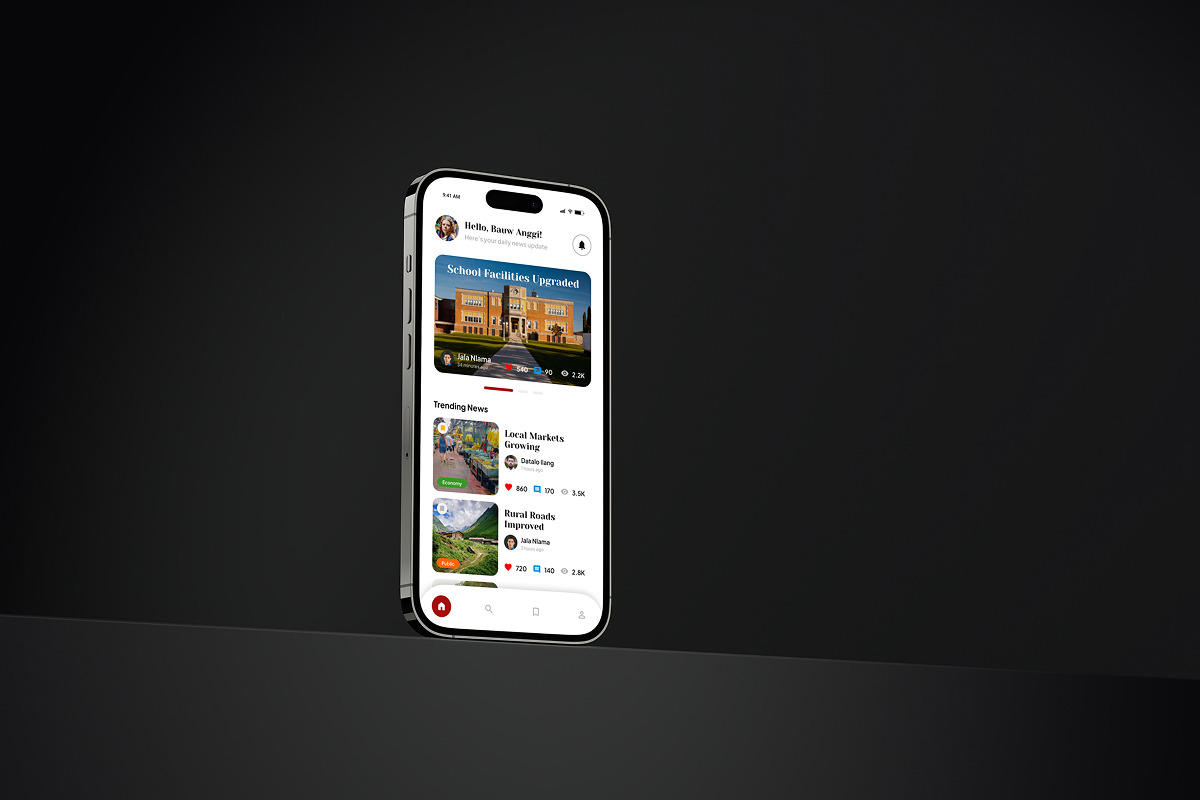 Maos - News & Media Mobile App, an App Template by trabaskriya (Photo 5 of 5)