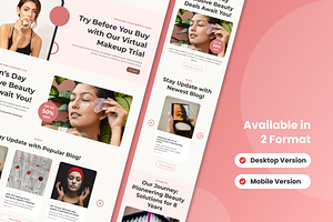 Beauty Brand Web Landing Page