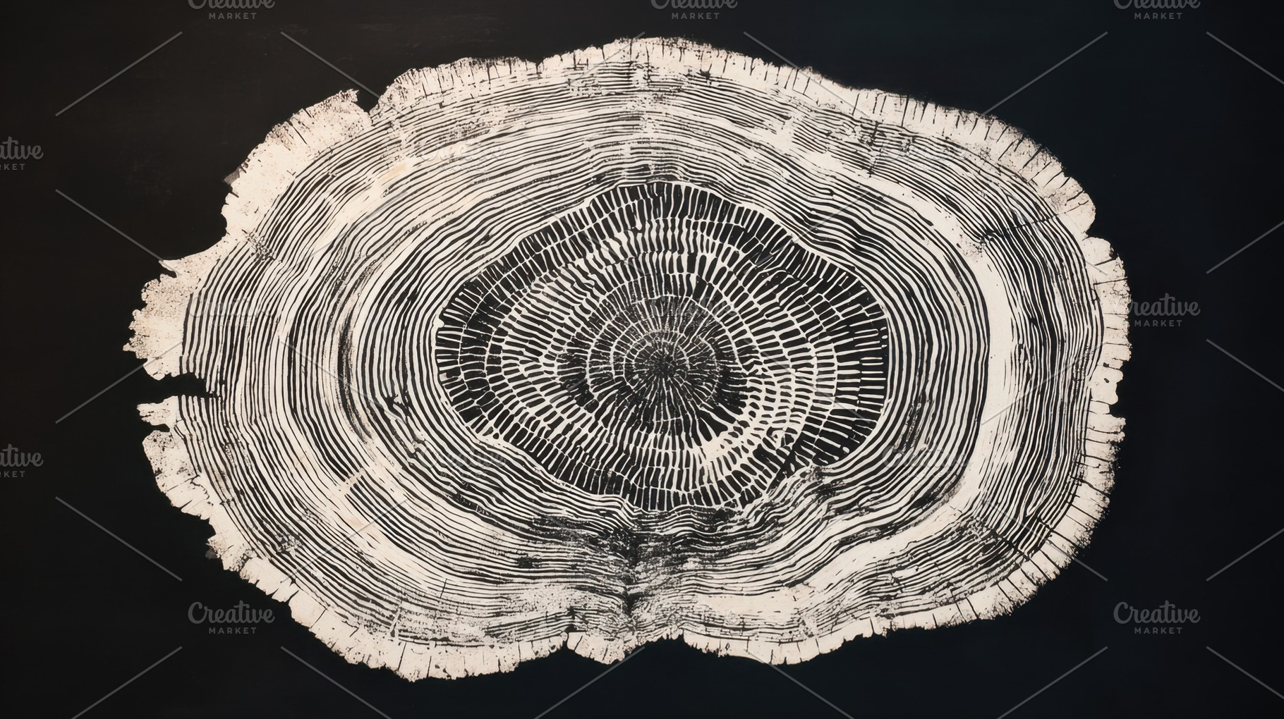 Wood slice shows tree rings, a Photo by Beautiful things