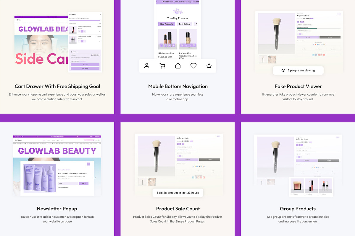 Beauty & Cosmetic Shopify Theme, a Shopify Template by LogicGo Shopify Experts (Photo 5 of 7)