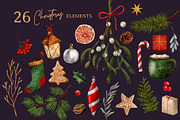 Christmas Vibrant Watercolor Set, an Object Illustration by Cyrografik Shop (Thumbnail 3 of 8)