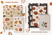 Halloween, Thanksgiving, Christmas, a Graphic by Cozy pattern shop (Thumbnail 6 of 11)