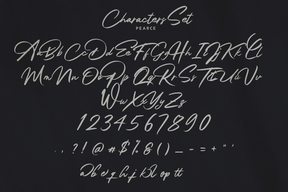 PEARCE - Handwritten Font, a Handwritten Font by Anxiety Studio (Photo 11 of 11)