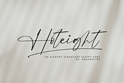 Hoteight - Absonstype, a Script Font by Absonstype (Thumbnail 1 of 11)