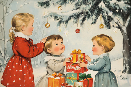 Kids Love Christmas Gifts, a Holiday Photo by Beautiful things