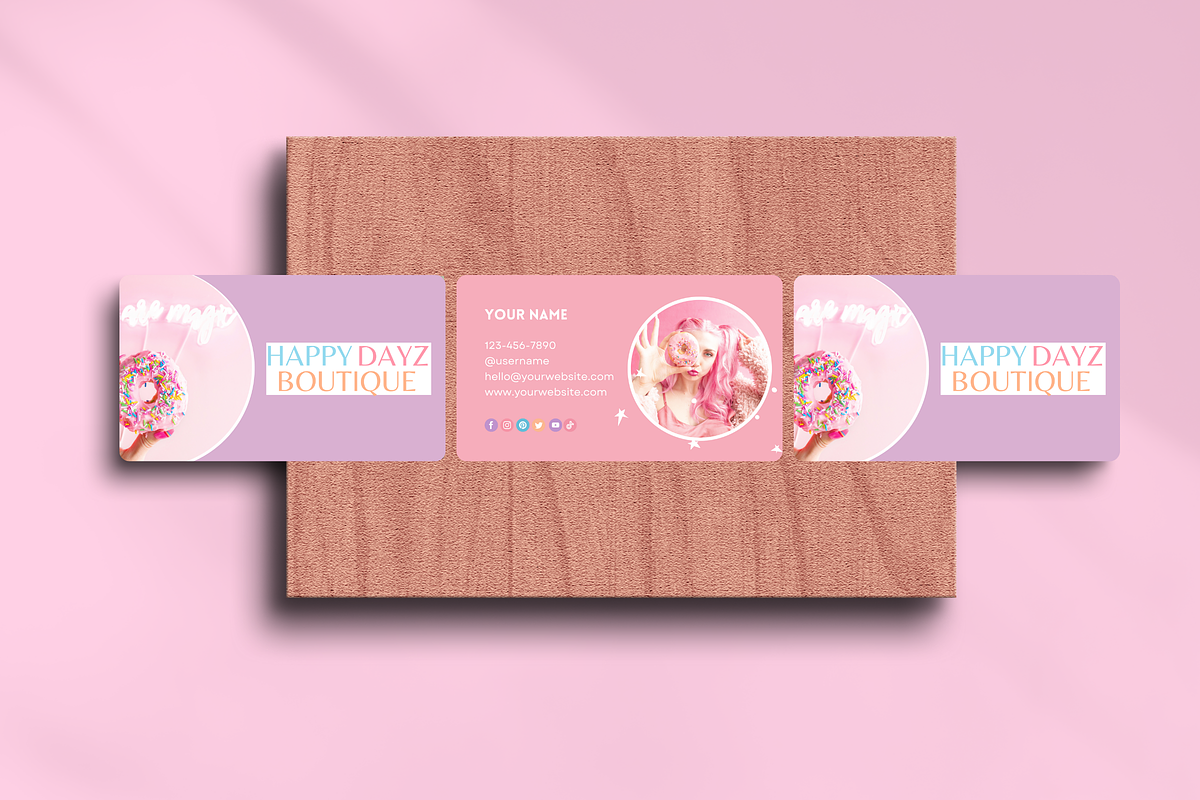 Pastel Business Card Template, a Business Card Template by SunshineStudioBoutique (Photo 7 of 10)