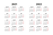 Calendar 2021, 2022 and 2028, a Work Illustration by Volyk (Thumbnail 2 of 5)