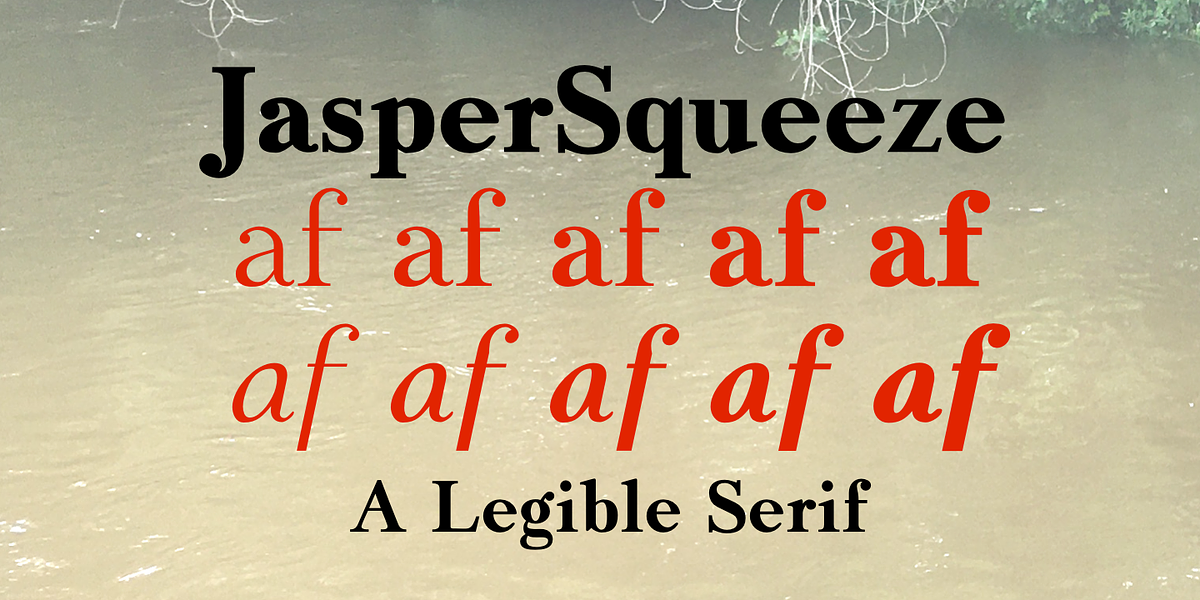 JasperSqueeze, a Serif Font by Ingrimayne Type (Photo 1 of 9)