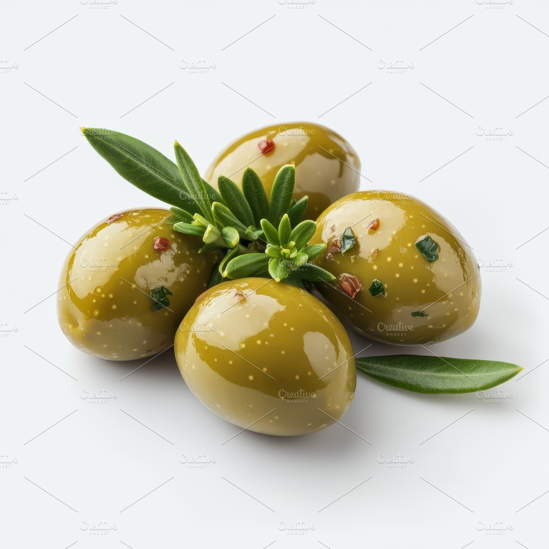 Green Olives with Herbs and Spices G, a Food & Drink Photo by Pixeness Studio