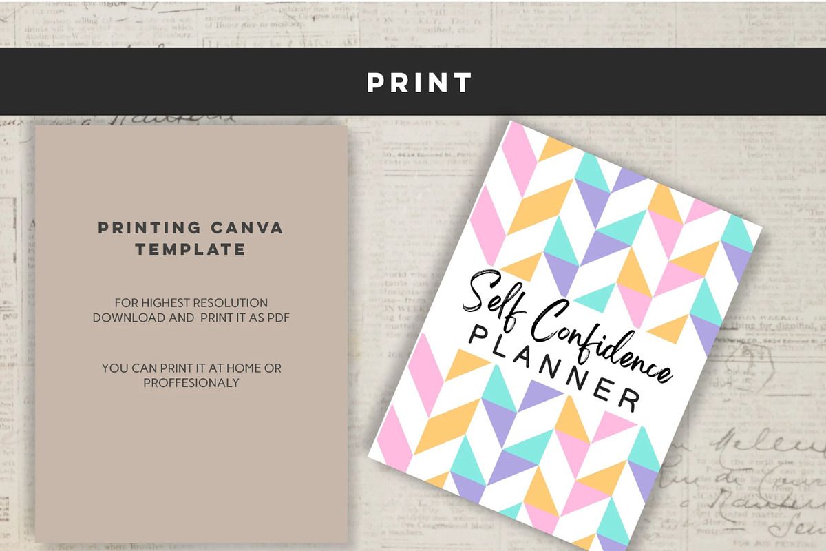 Printable Self Confidence Planner, a Stationery Template by Design House (Photo 7 of 9)