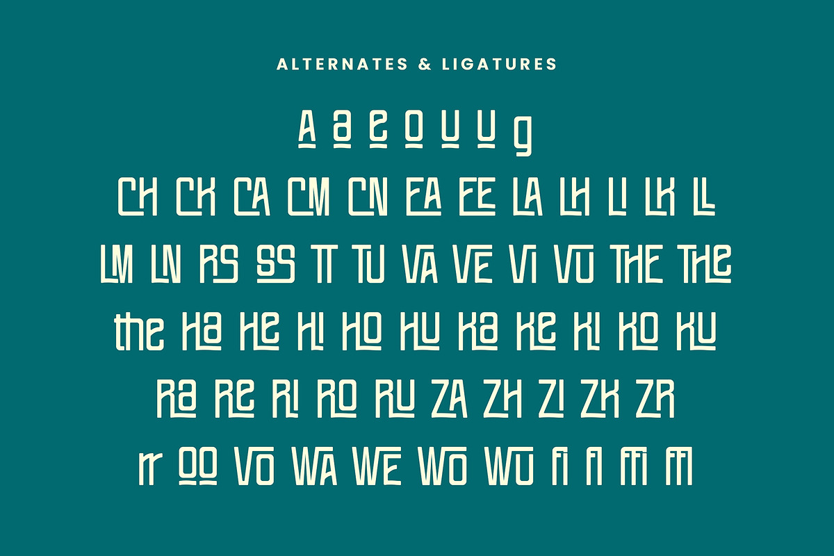 Keel Wood - Sans Condensed Font, a Sans Serif Font by AQR Studio (Photo 7 of 9)