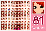 vector BIG avatars SET, a Templates & Theme by WINDmade (Thumbnail 20 of 40)